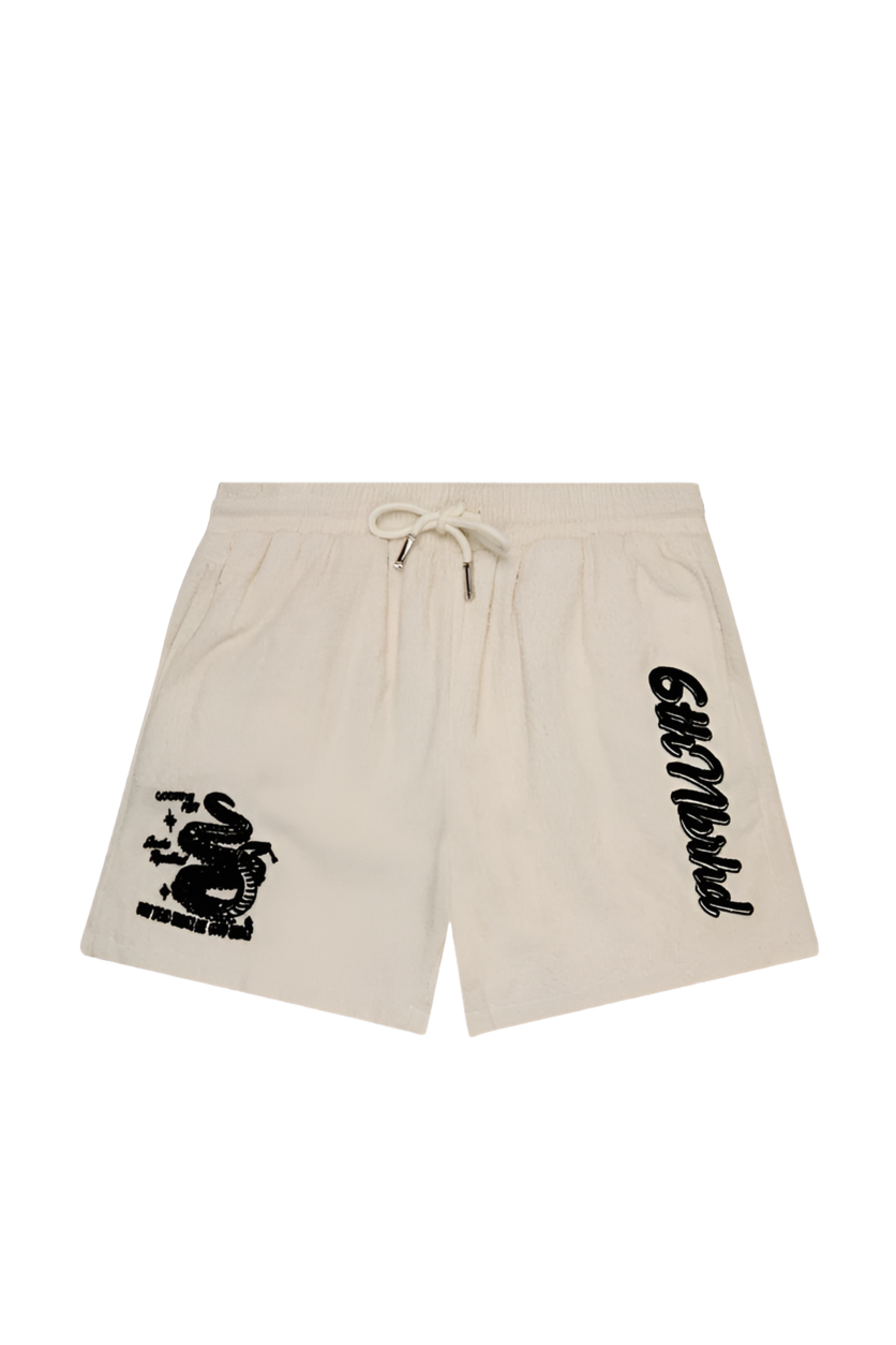 6THNBRHD SHORTS "EXTERMINATOR" CREAM