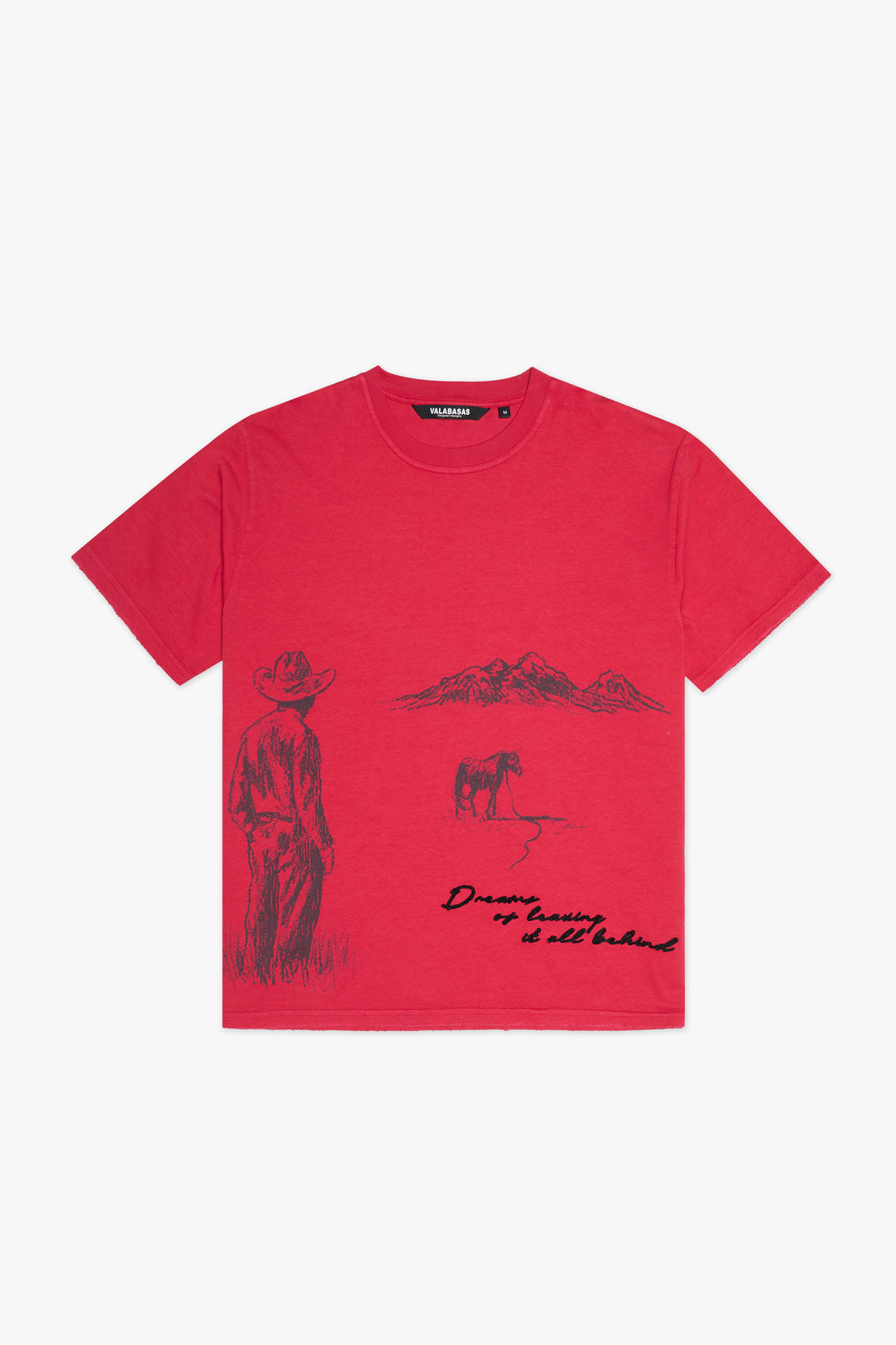 Valabasas "VALLEY VISIONS" TEE Red