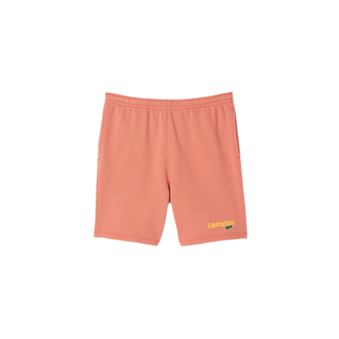 LACOSTE "WASHED EFFECT" SHORTS SIERRA RED