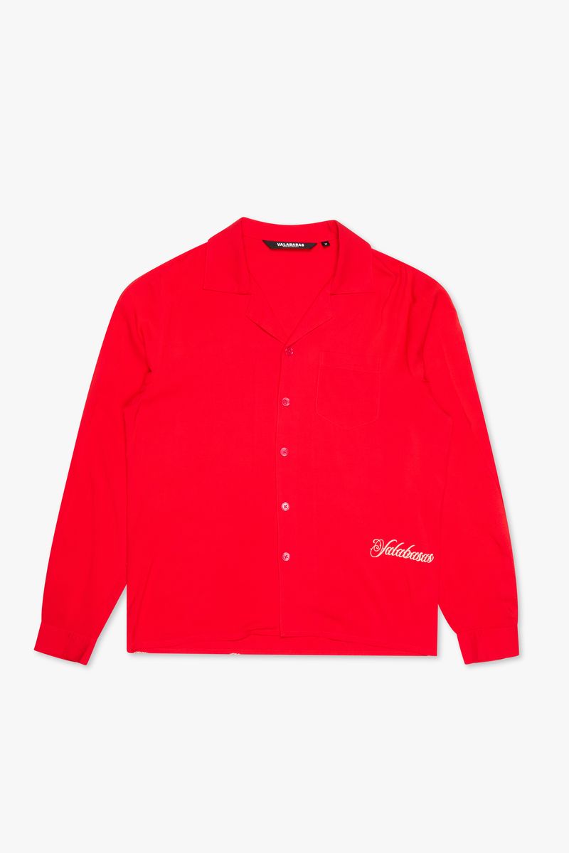 Valabasas "DEATH VALLEY" BUTTON DOWN Red