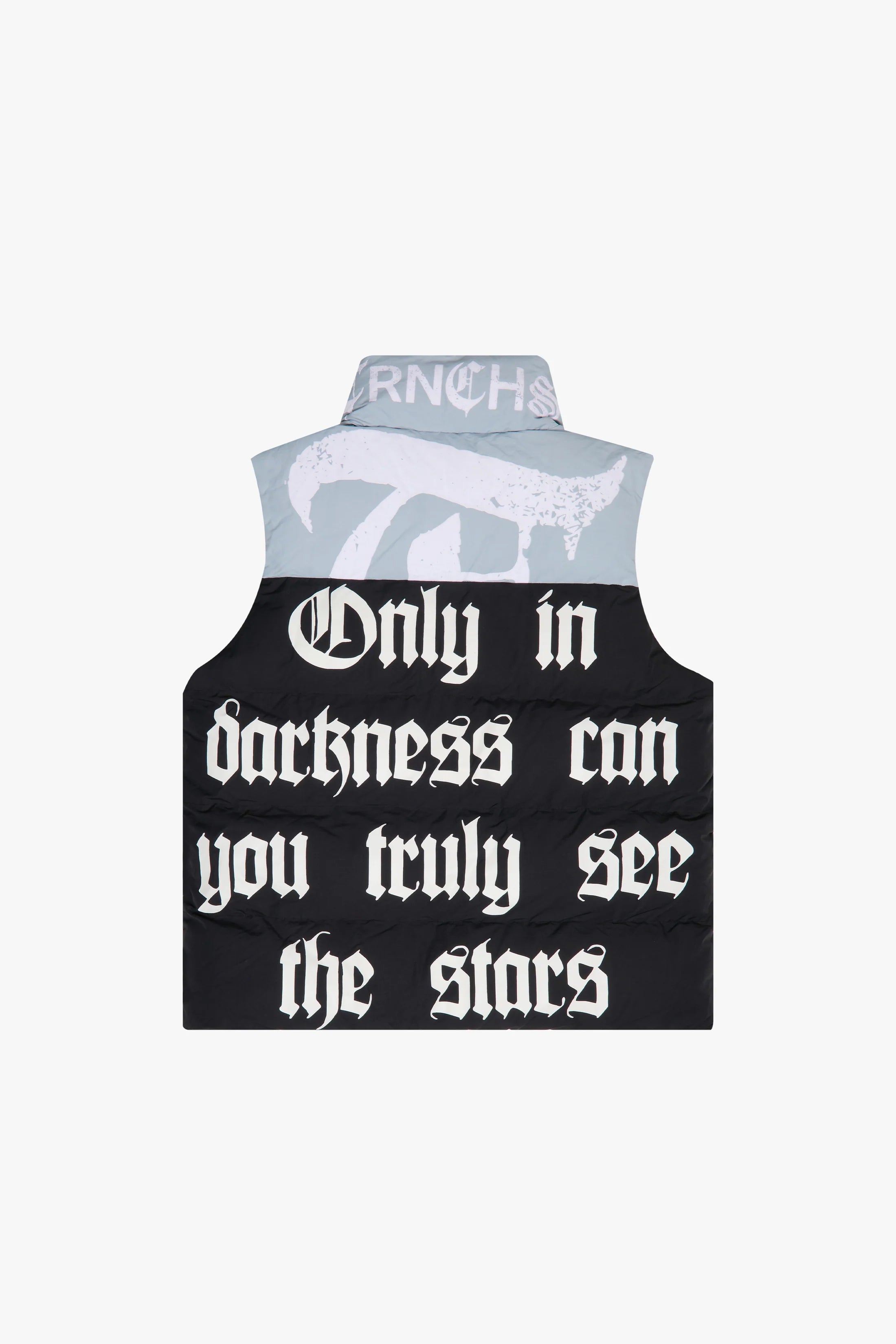 TRNCHS "AURORA" BLUE/BLACK BUBBLE VEST