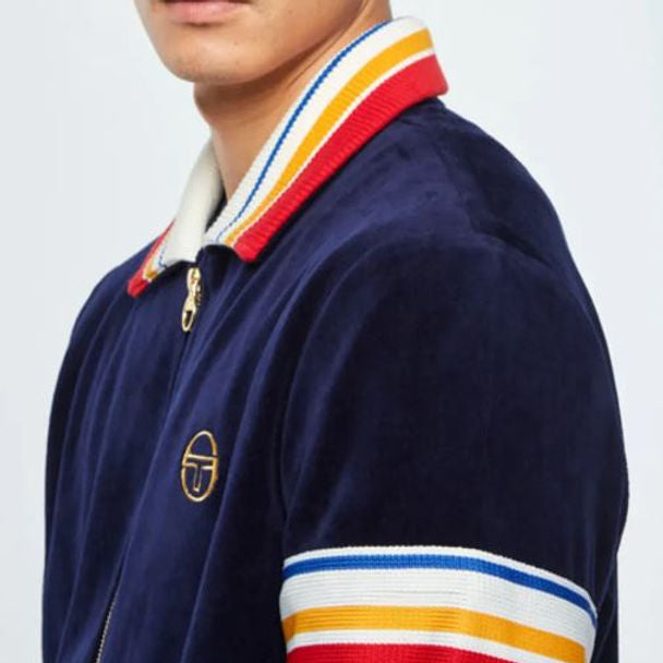 Sergio Tacchini Goran Velour Jacket Navy