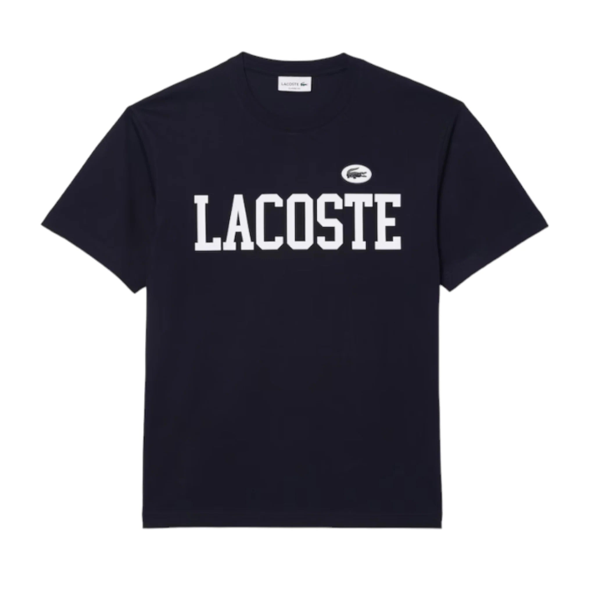 LACOSTE PRINT & BADGE TEE ABYSM