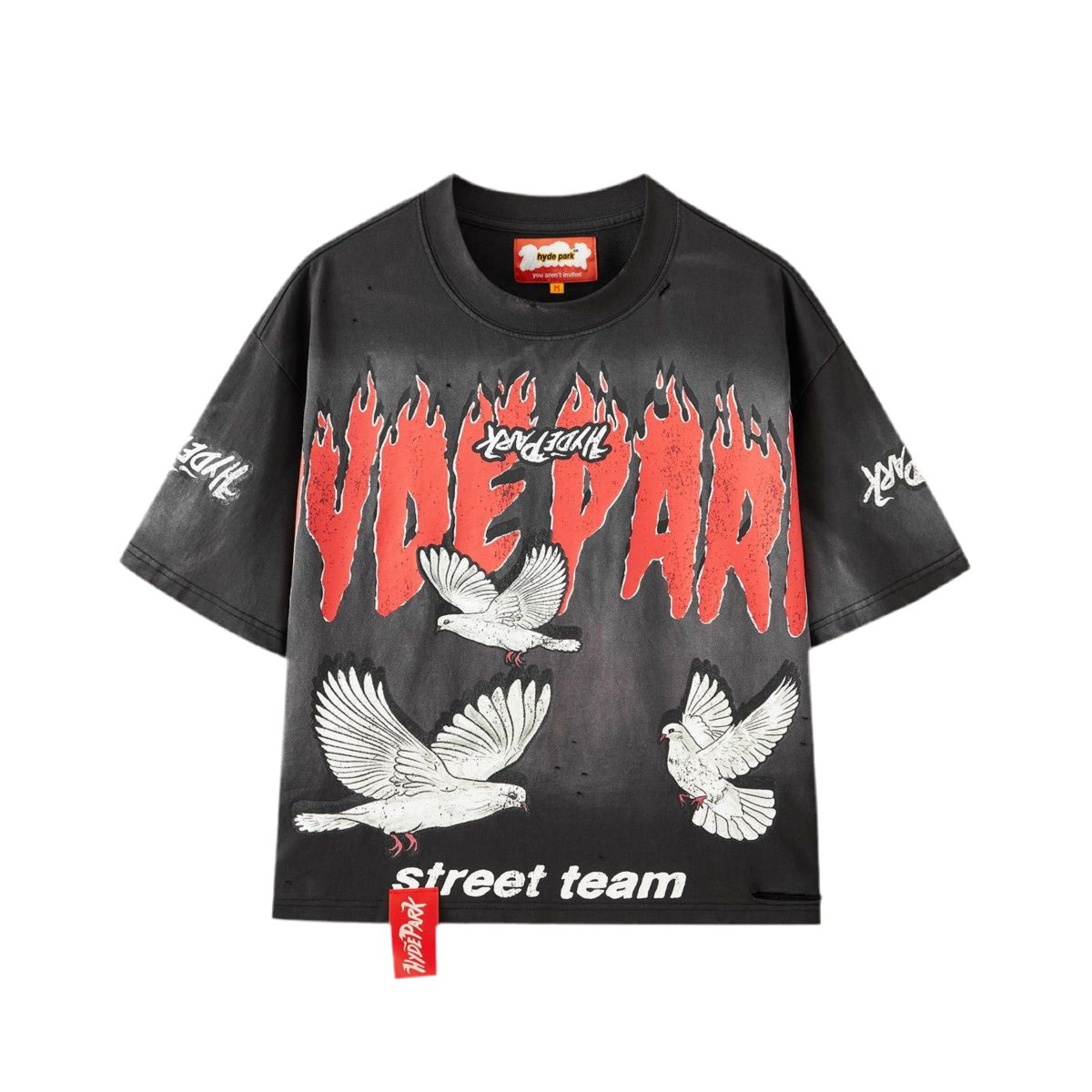 HydePark Dover Street Team Tee - Red Black