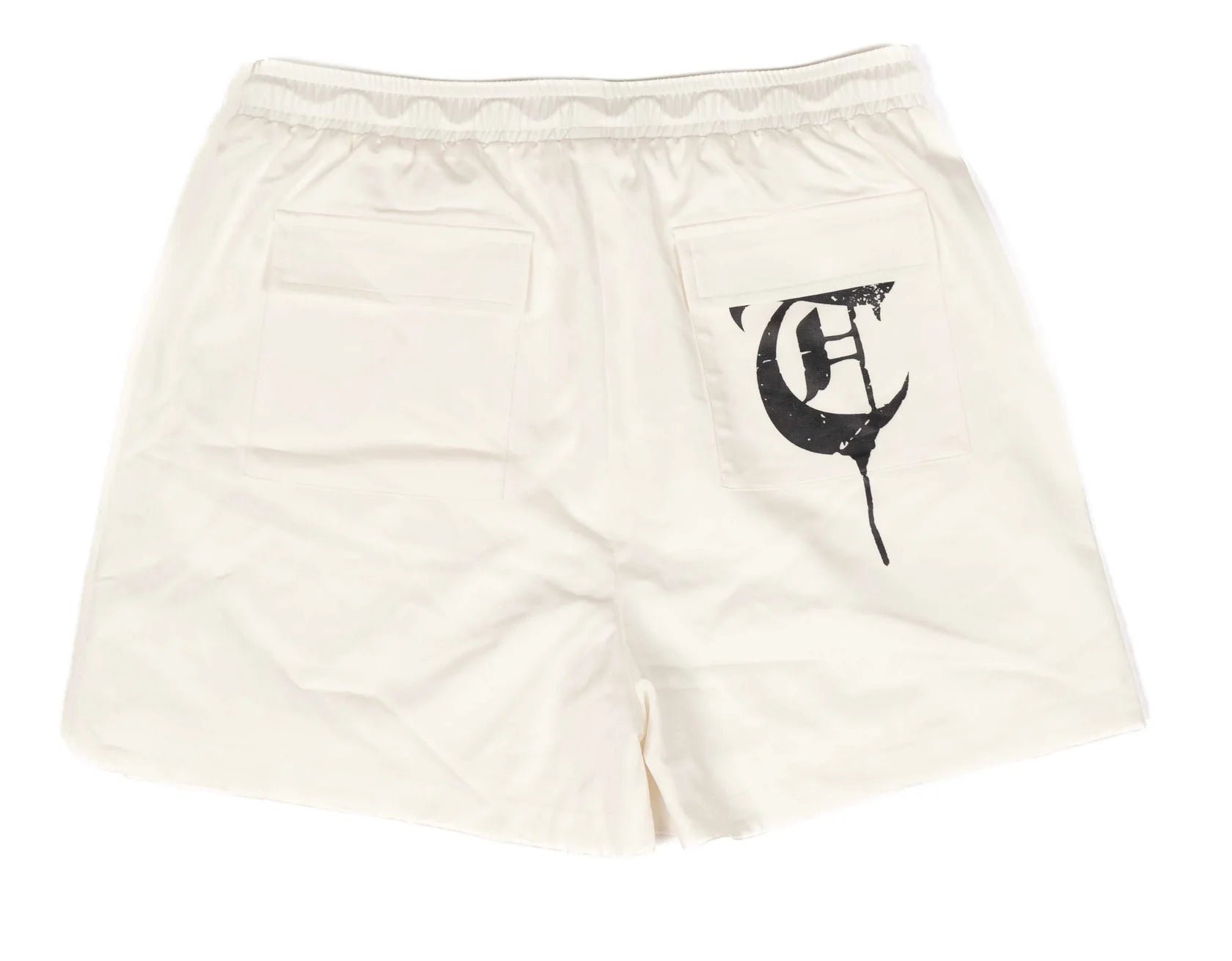 TRNCHS "WOVEN SILK" SHORTS WHITE