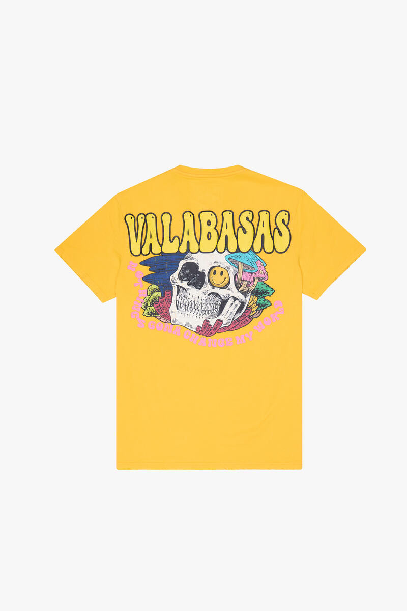 VALABASAS "MY WORLD" TEE DRAGONFRUIT