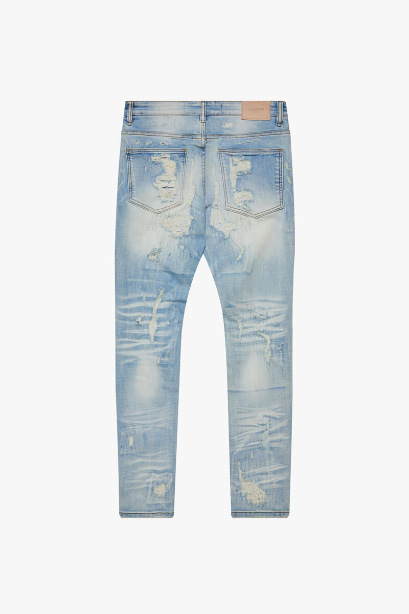 VALABASAS “TEARAWAY” SKINNY LT.BLUE WASH