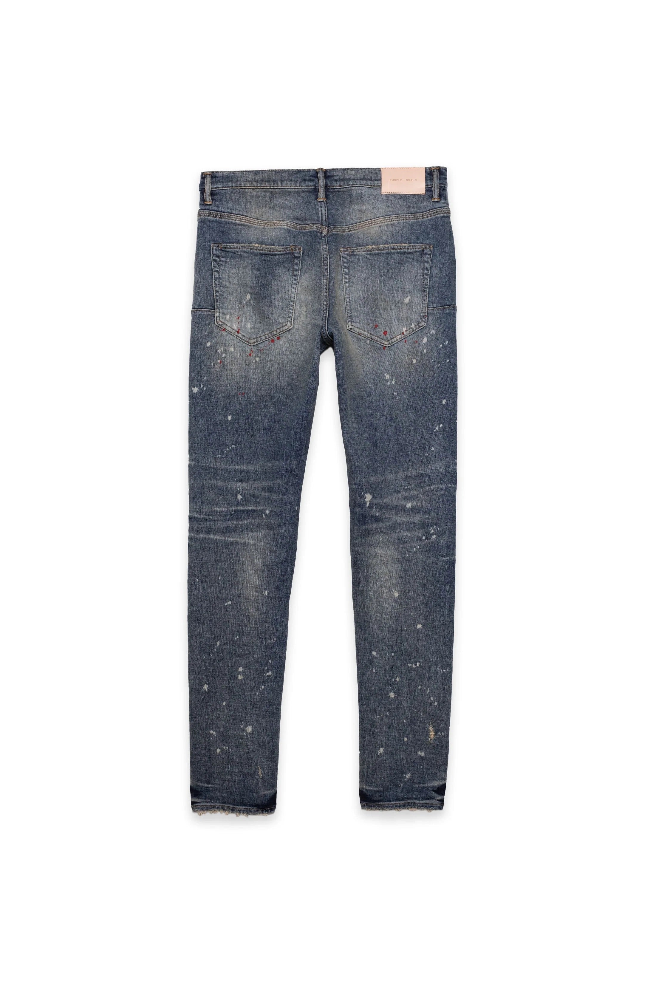 PURPLE "VINTAGE SPOTTED" SKINNY INDIGO