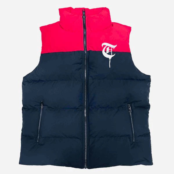 TRNCHS "Aurora" Bubble Vest Red/Black