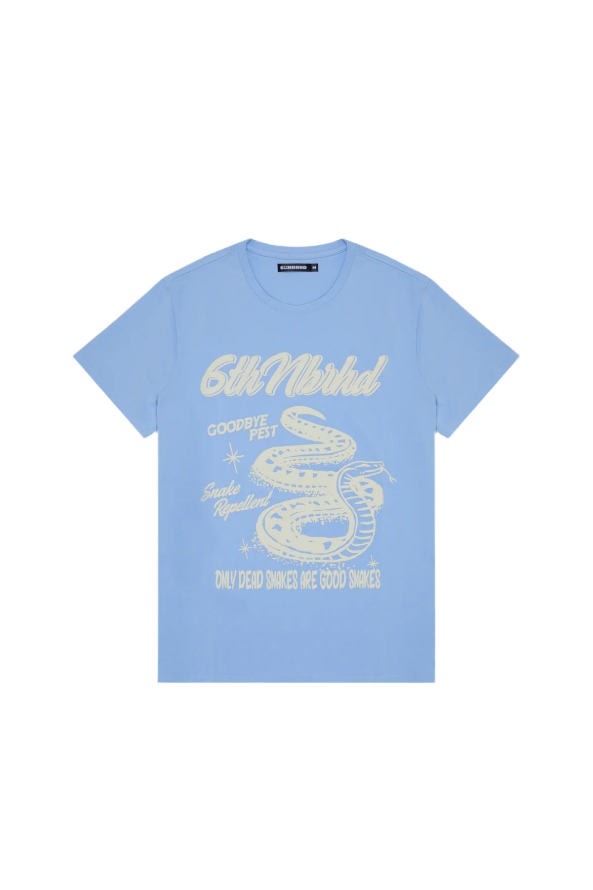 6THNBRHD "GOODBYE PEST" TEE SKY