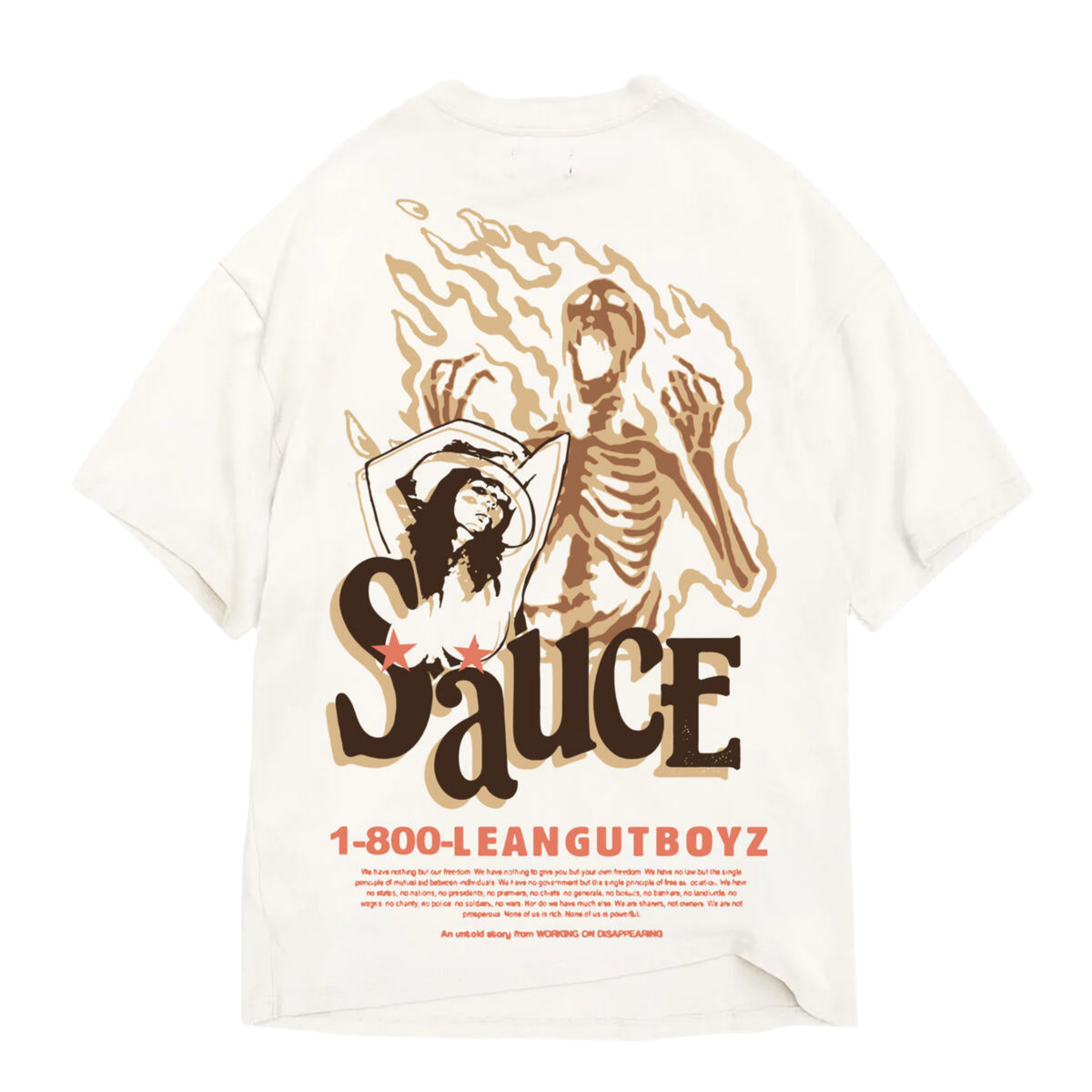 SUGAR HILL "SAUCE" TEE WHITE