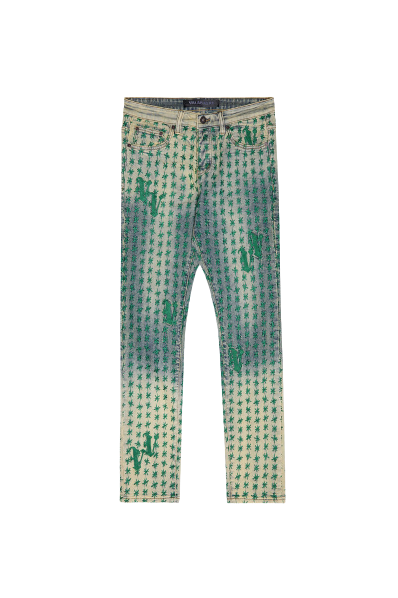 VALABASAS "ASTERISK" SKINNY BLUE/GREEN