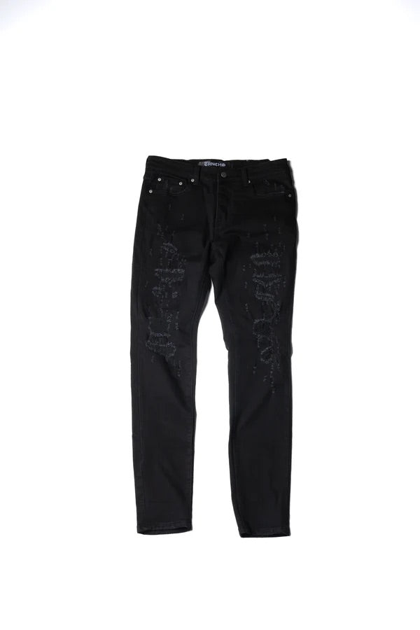 TRNCHS "SKINNIES" SKINNY BLACK WASH