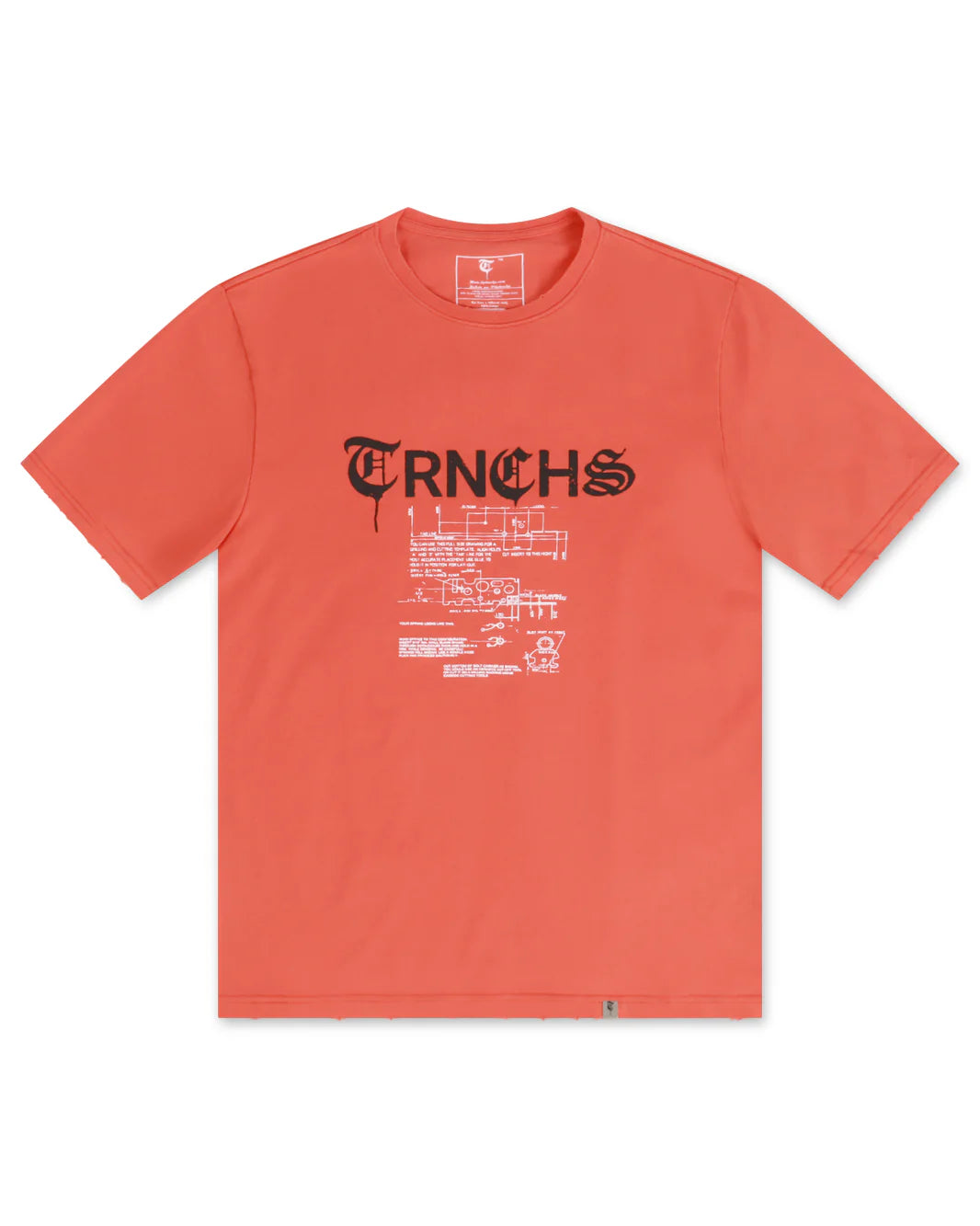 TRNCHS "ORANGE SWITCH" TEE ORANGE