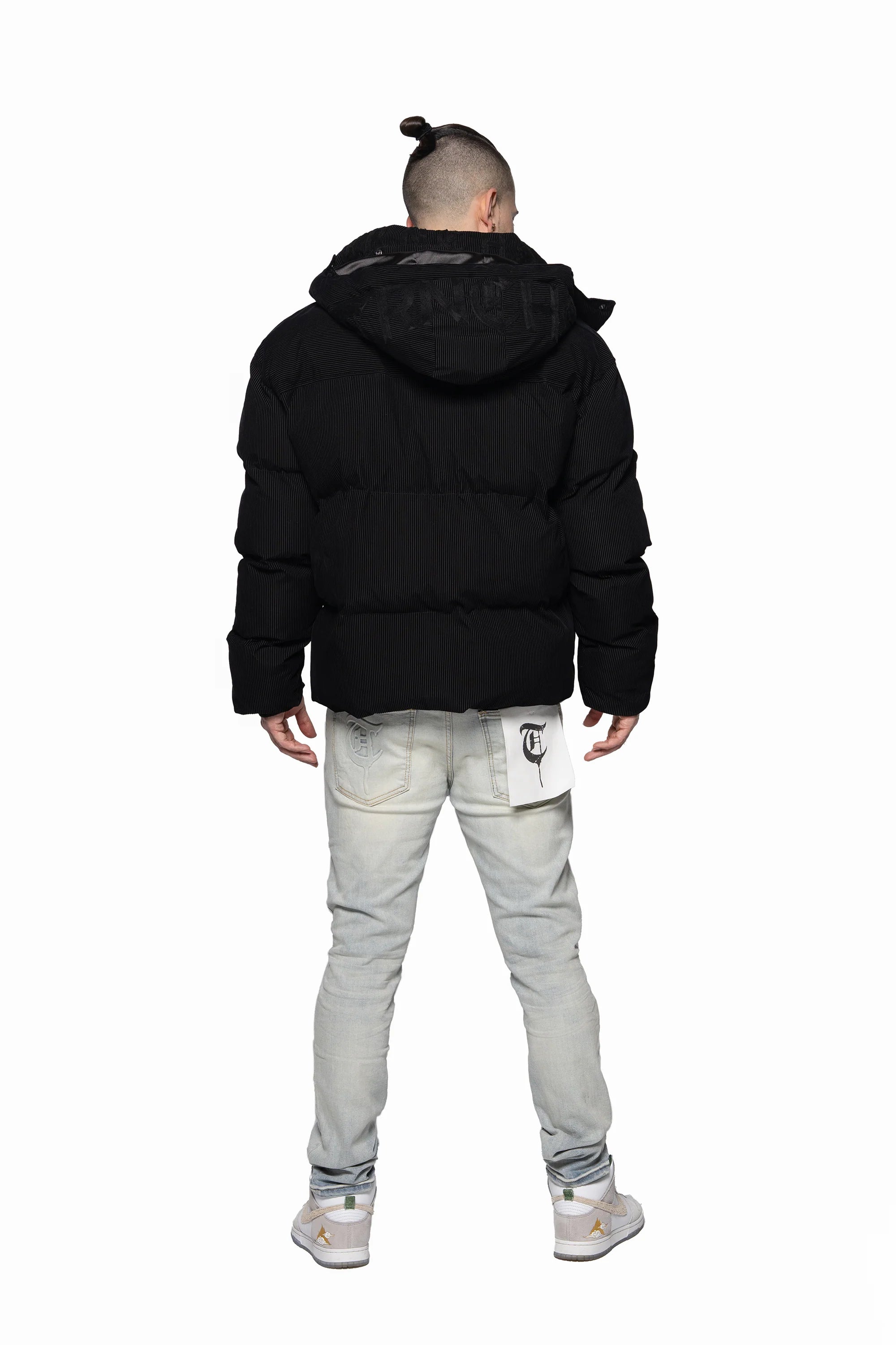 TRNCHS "BUBBLE BOY" PUFFER JACKET BLACK