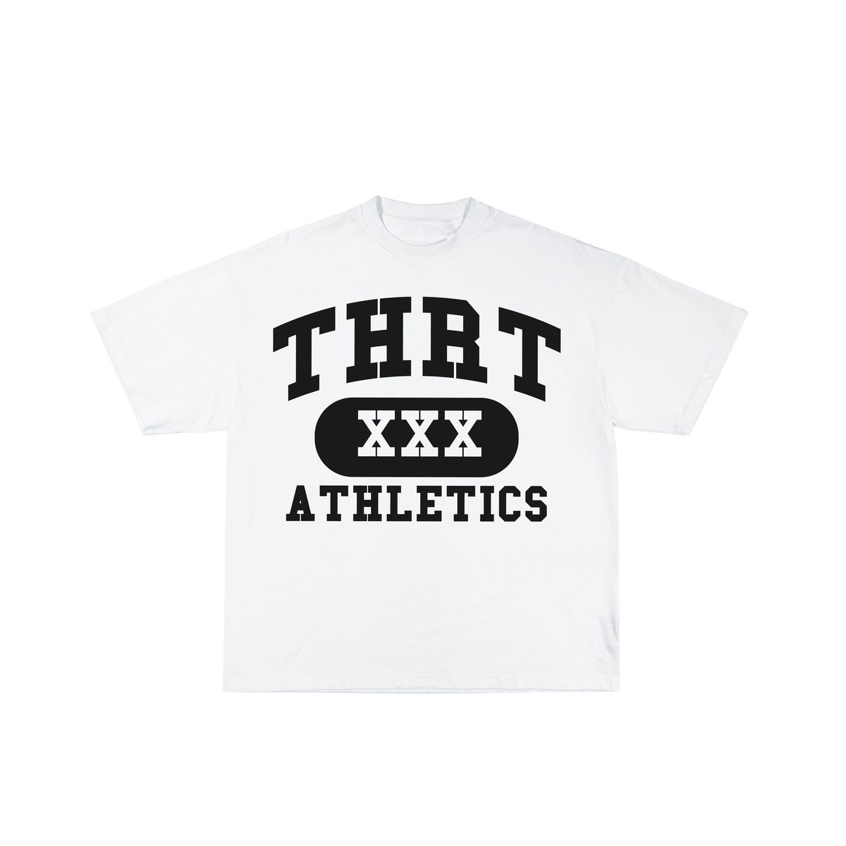 THRT DENIM "ATHLETICS" TEE WHITE