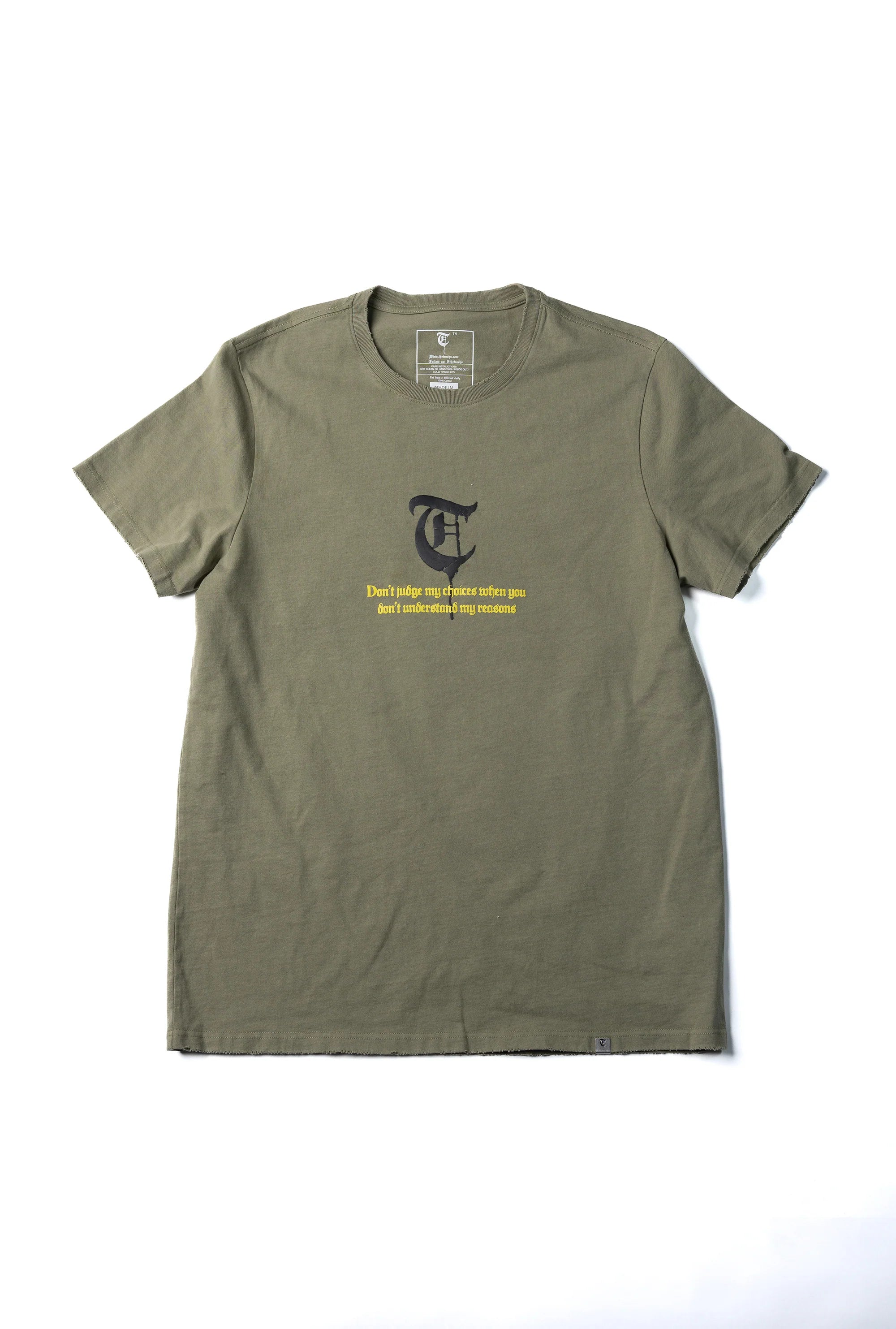 TRNCHS "CAGE" TEE VINTAGE WOOD GREEN