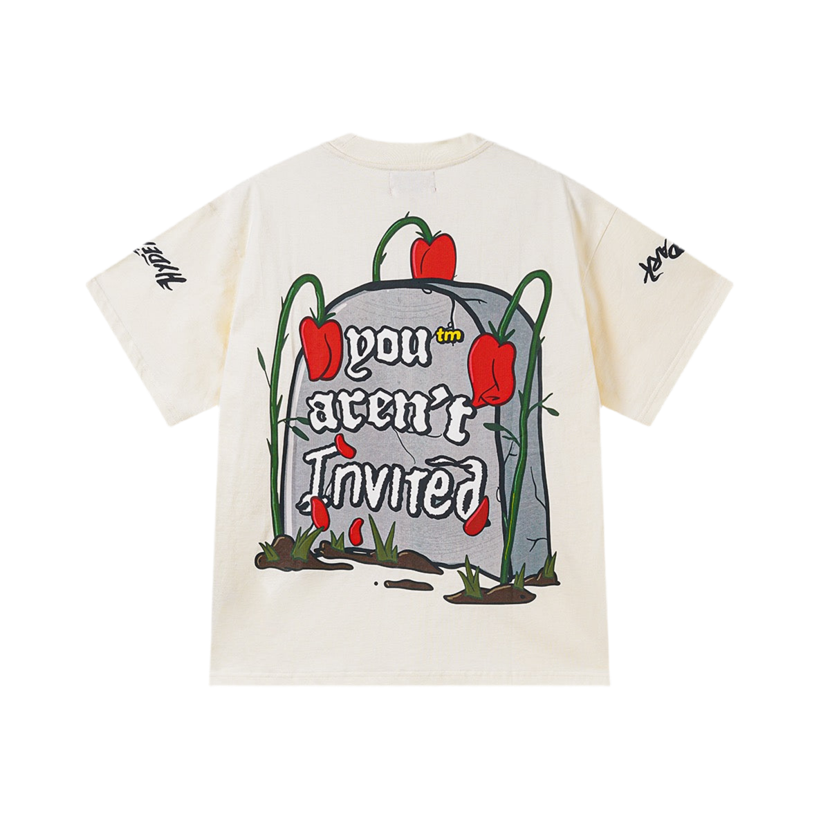 HYDE PARK "TOMBSTONED" TEE CREAM