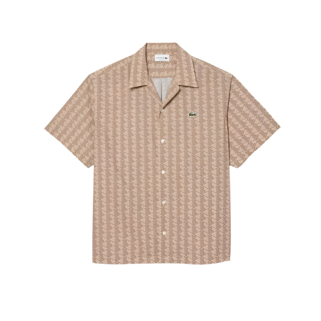 LACOST "MONOGRAM PRINT" BUTTON UP