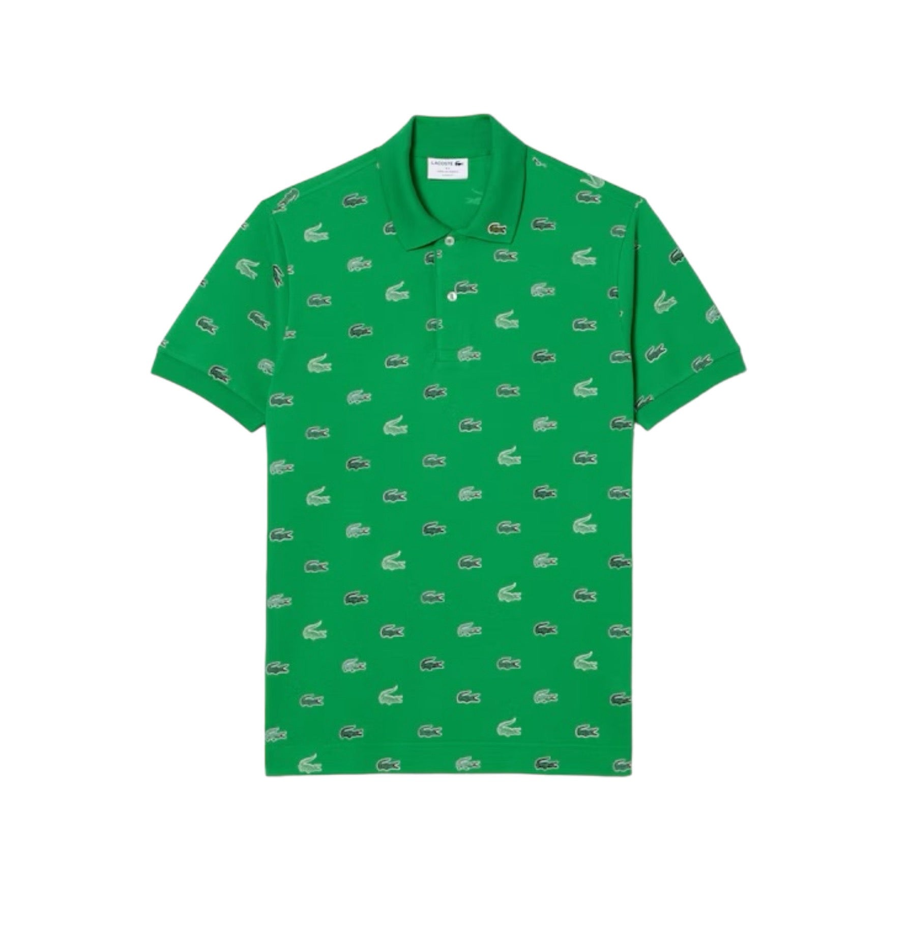 LACOSTE "MULTI CROC" TEE GREEN