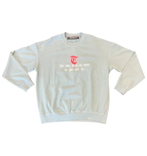 TRNCHS "UMMI" LIGHT BLUE SWEATER