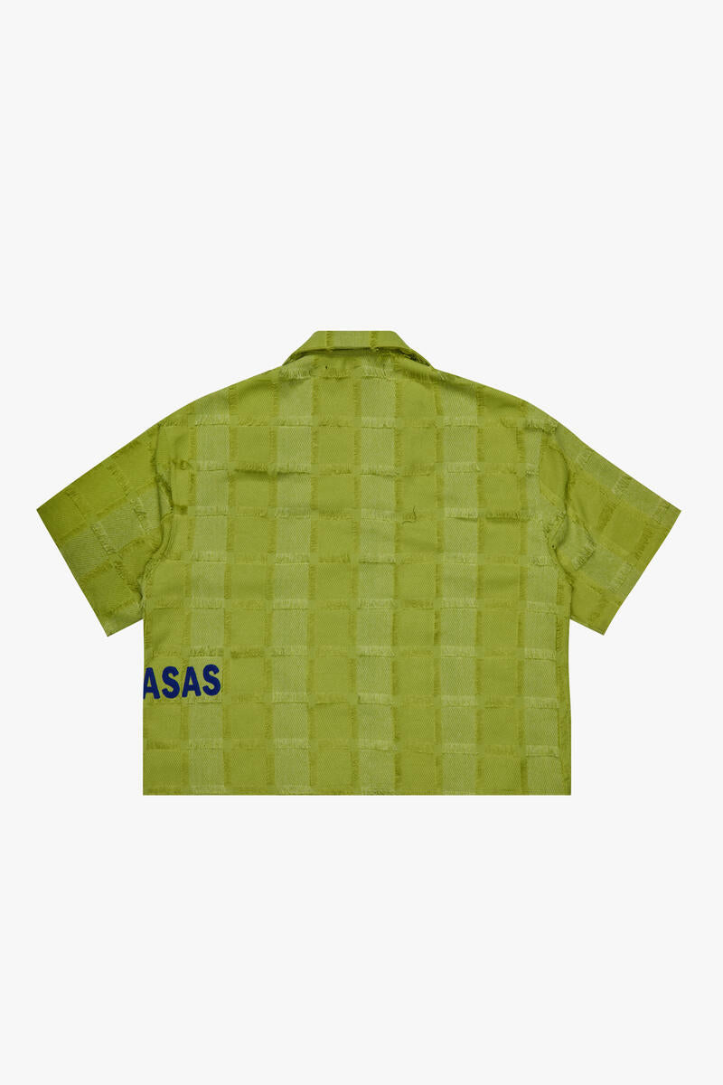 VALABASAS "CHECKMATE" BUTTON UP GRASS GREEN