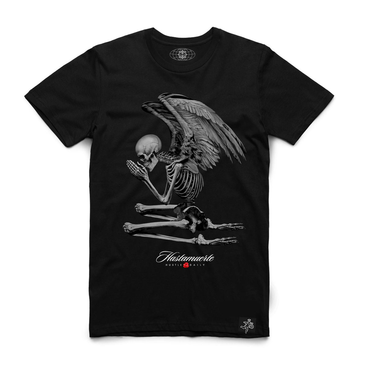 HASTA MUERTE "SKELETON ANGEL WINGS" TEE BLACK