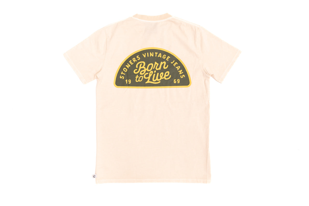 STONERS VINTAGE JEANS "BOYS SCOUT BADGE" TEE NATURAL