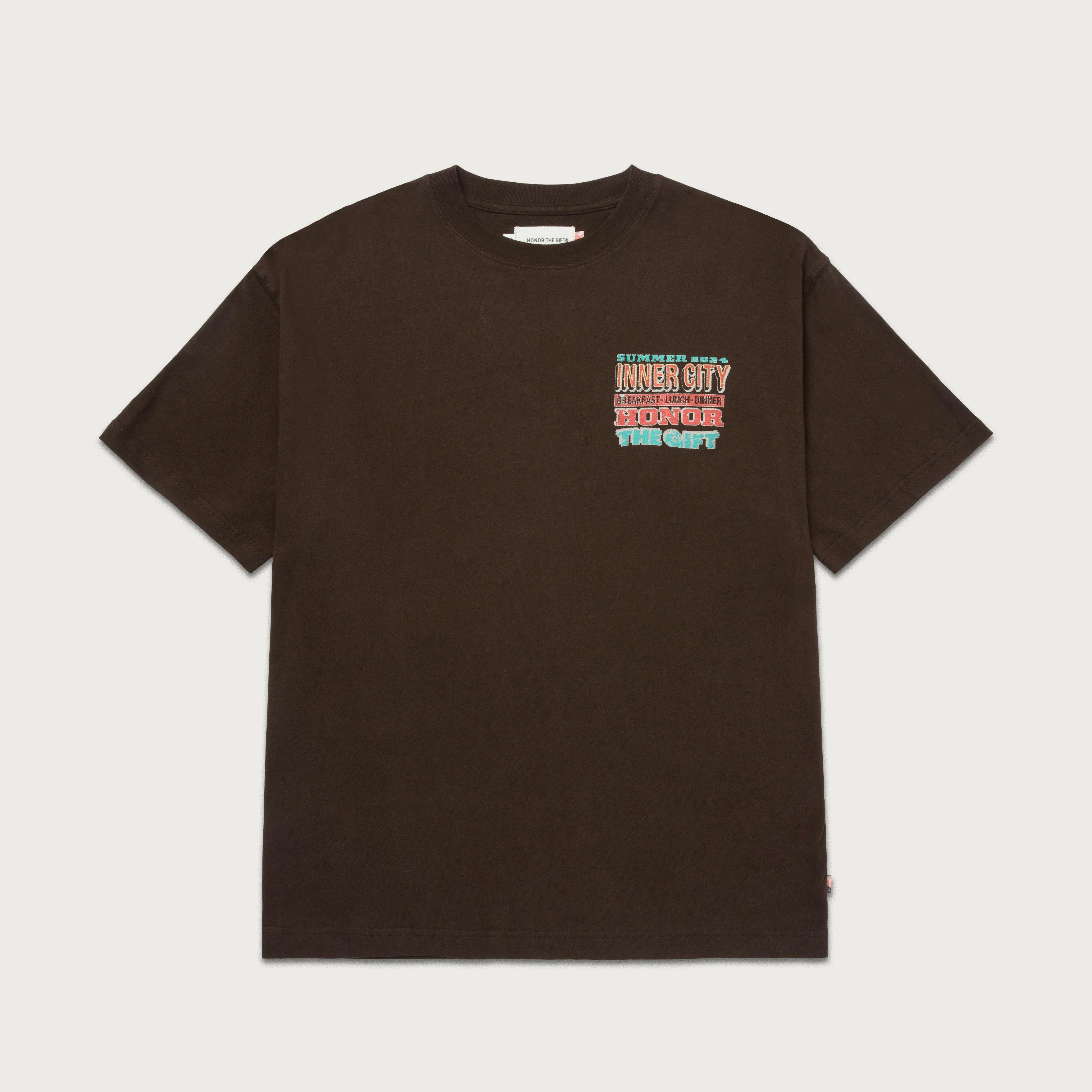 HONOR THE GIFT "BURGERS" TEE BLACK