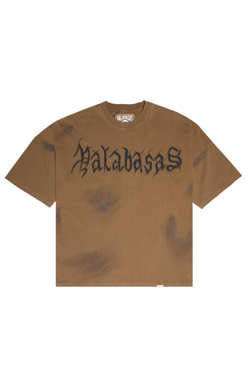 VALABASAS "INKED ELEGANCE" OVERSIZED TEE VIN. KHAKI