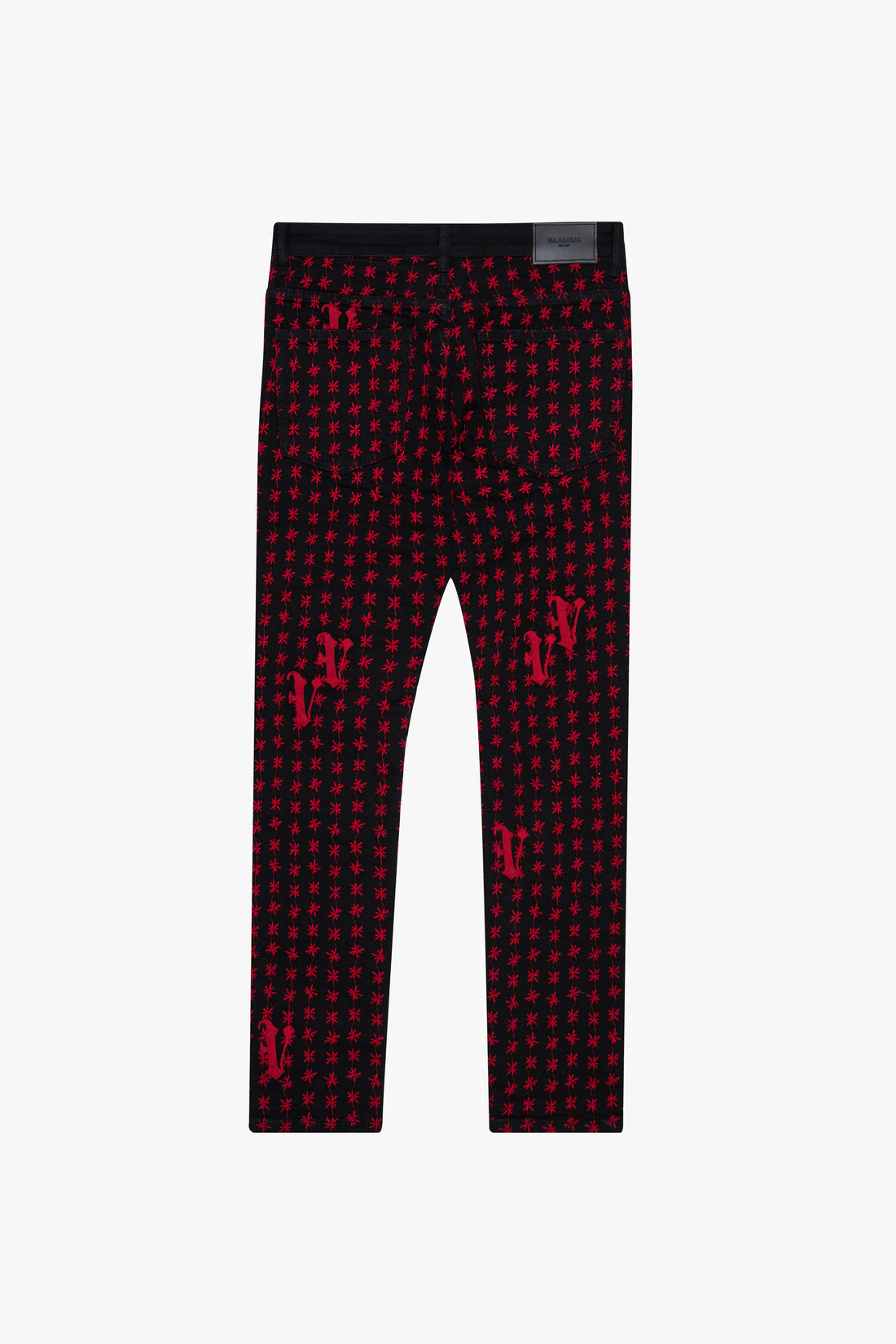 VALABASAS "ASTERISK" SKINNY BLACK/RED