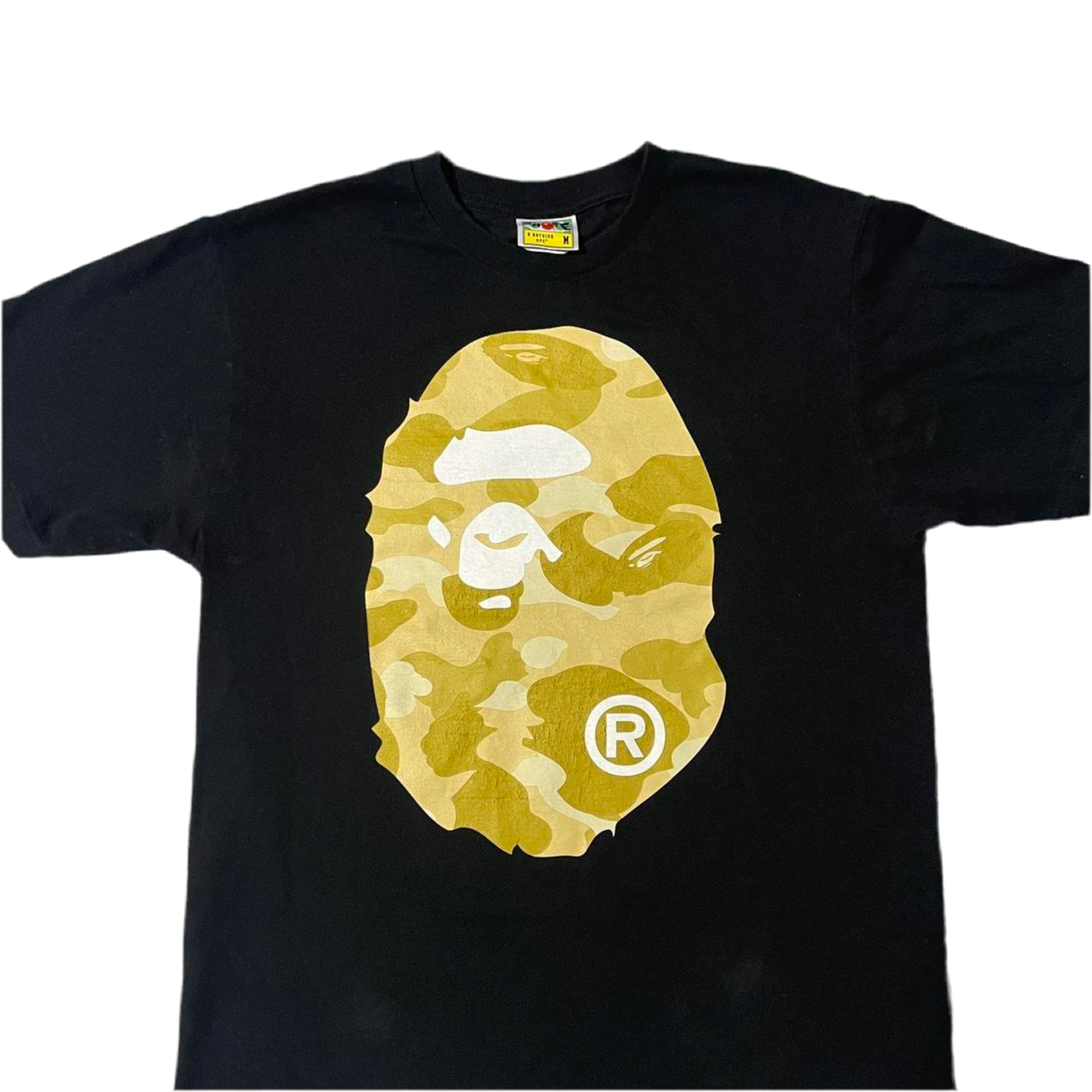 A BATHING APE "COLOR CAMO GOLD" TEE BLACK