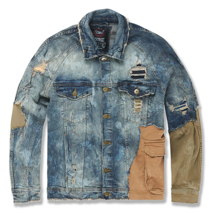 AMBITION DENIM TRUCKER JACKET (DESERT STORM) 91559