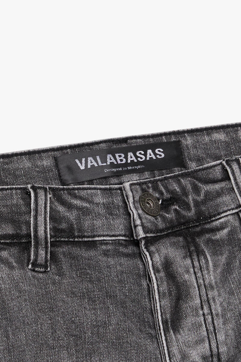 Valabasas "YINGYANG" GREY GREY STACKED FLARE JEANS Grey