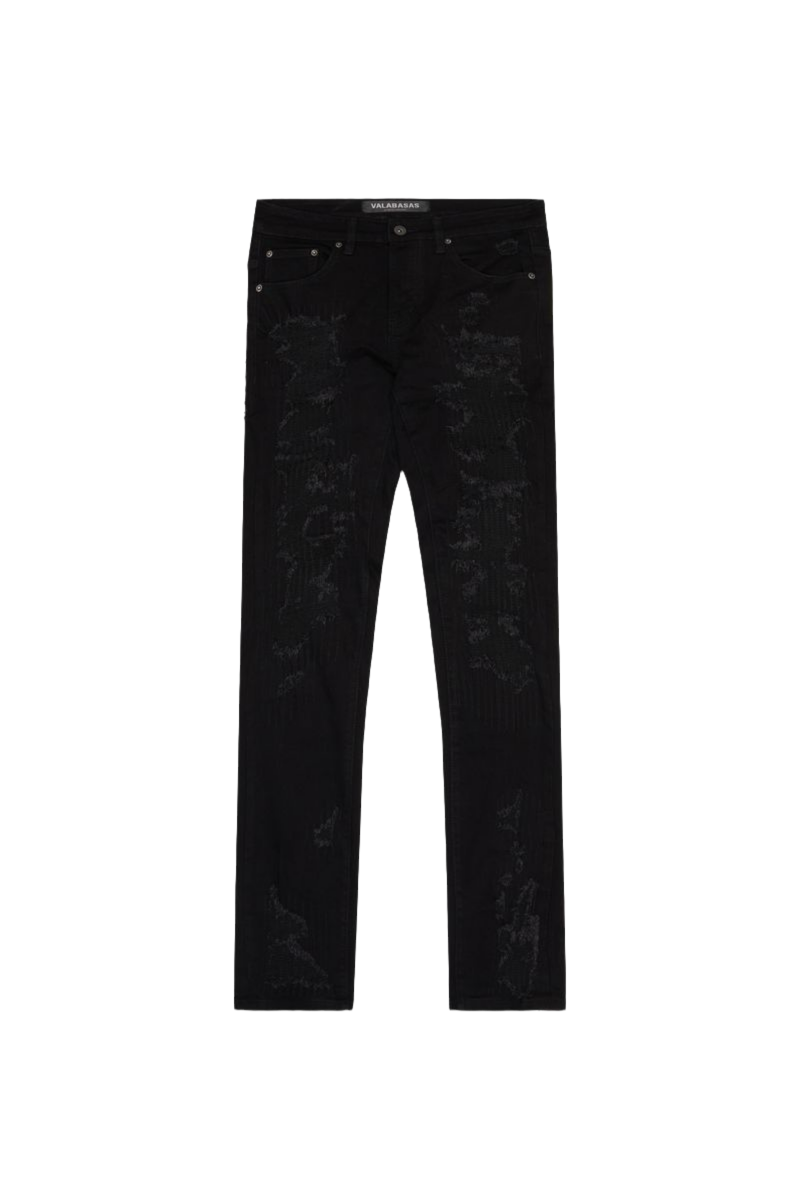 VALABASAS "TEARAWAY" SKINNY BLACK