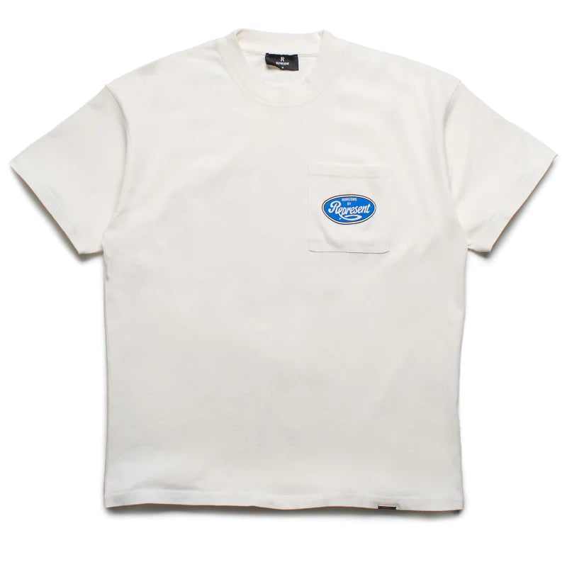 REPRESENT "CLASSIC PARTS" TEE FLAT WHITE