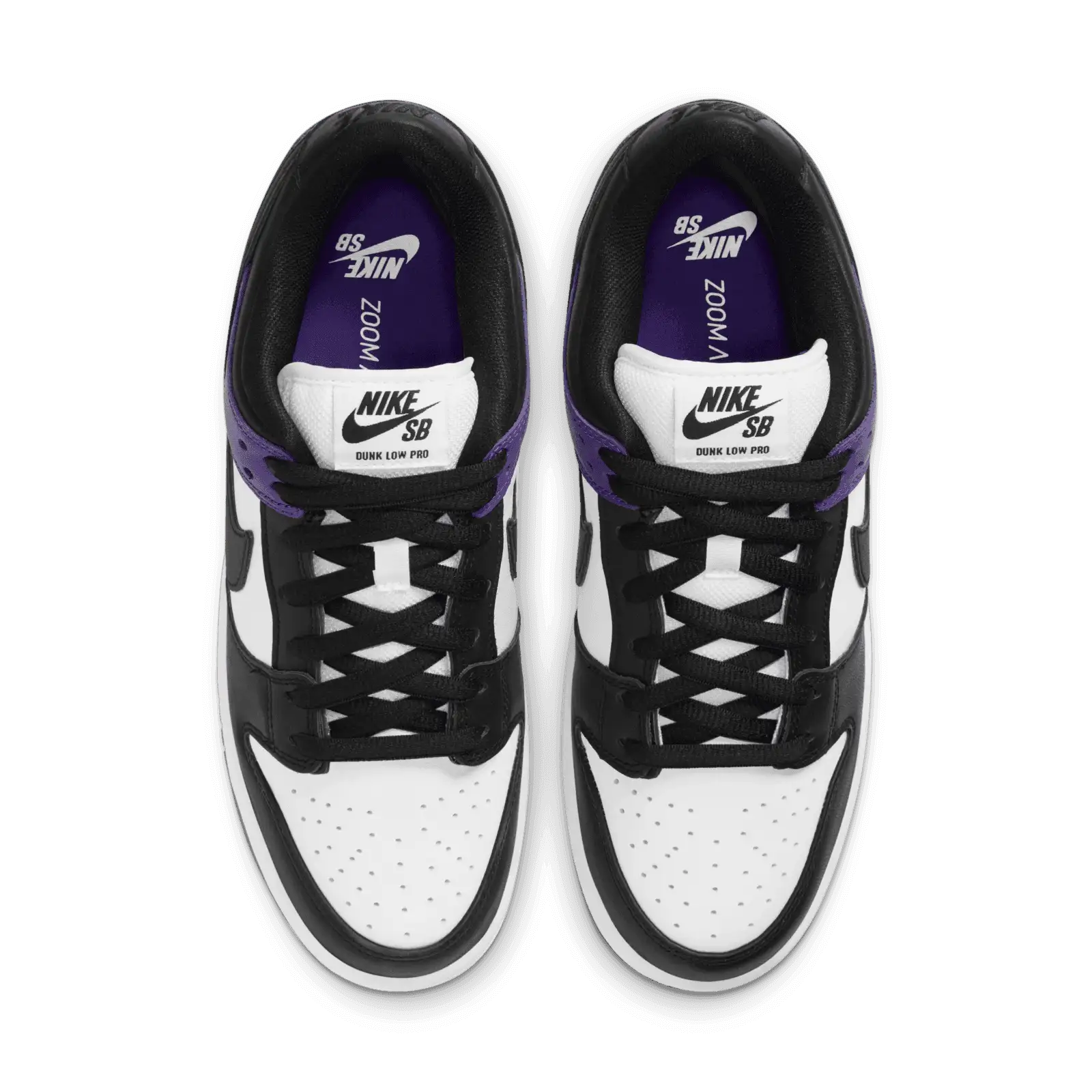 NIKE SB DUNK LOW PRO COURT PURPLE/BLACK-WHITE SIZE 10.5