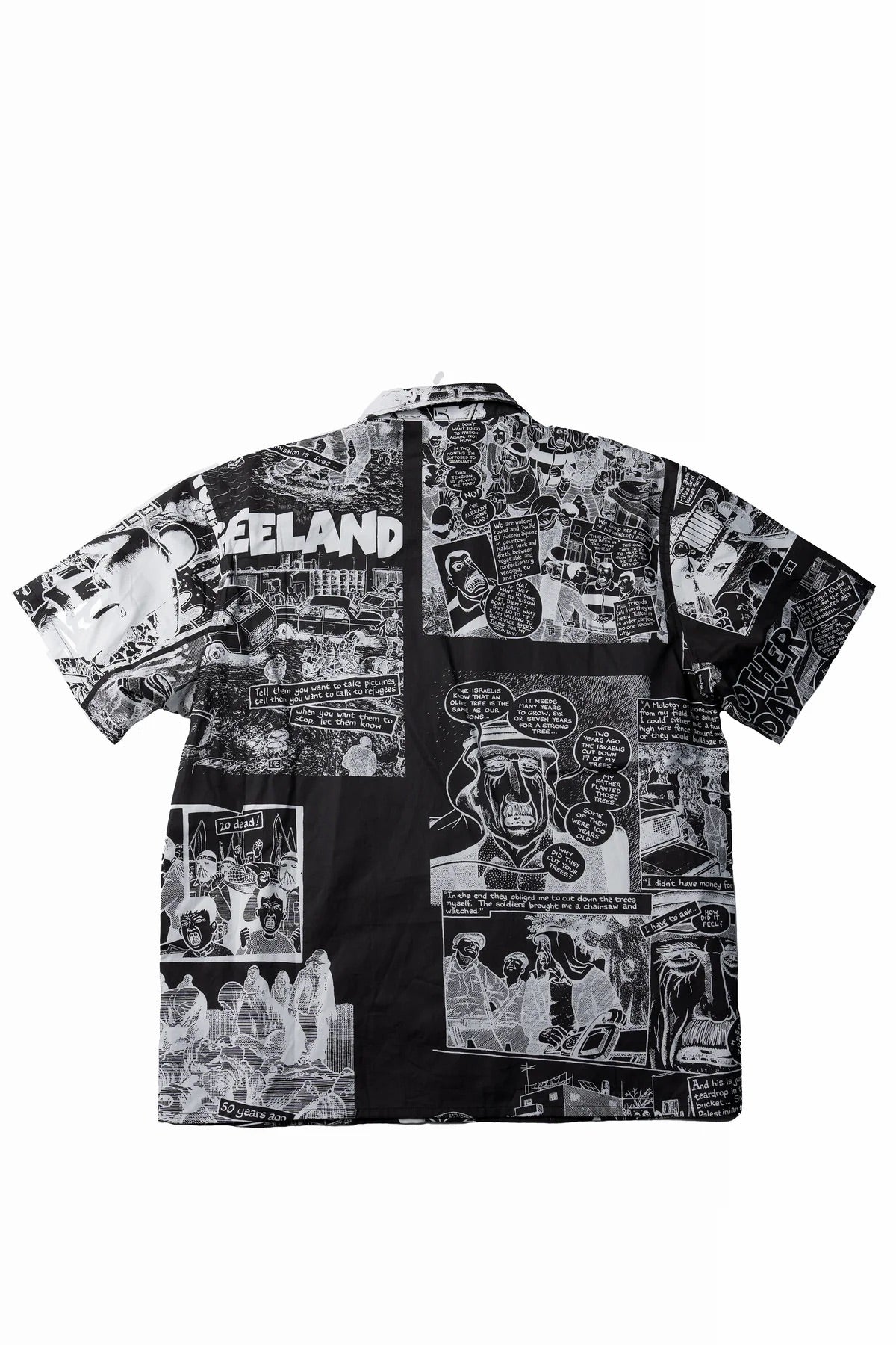 TRNCHS "PALESTRY" BUTTON-UP BLACK/WHITE