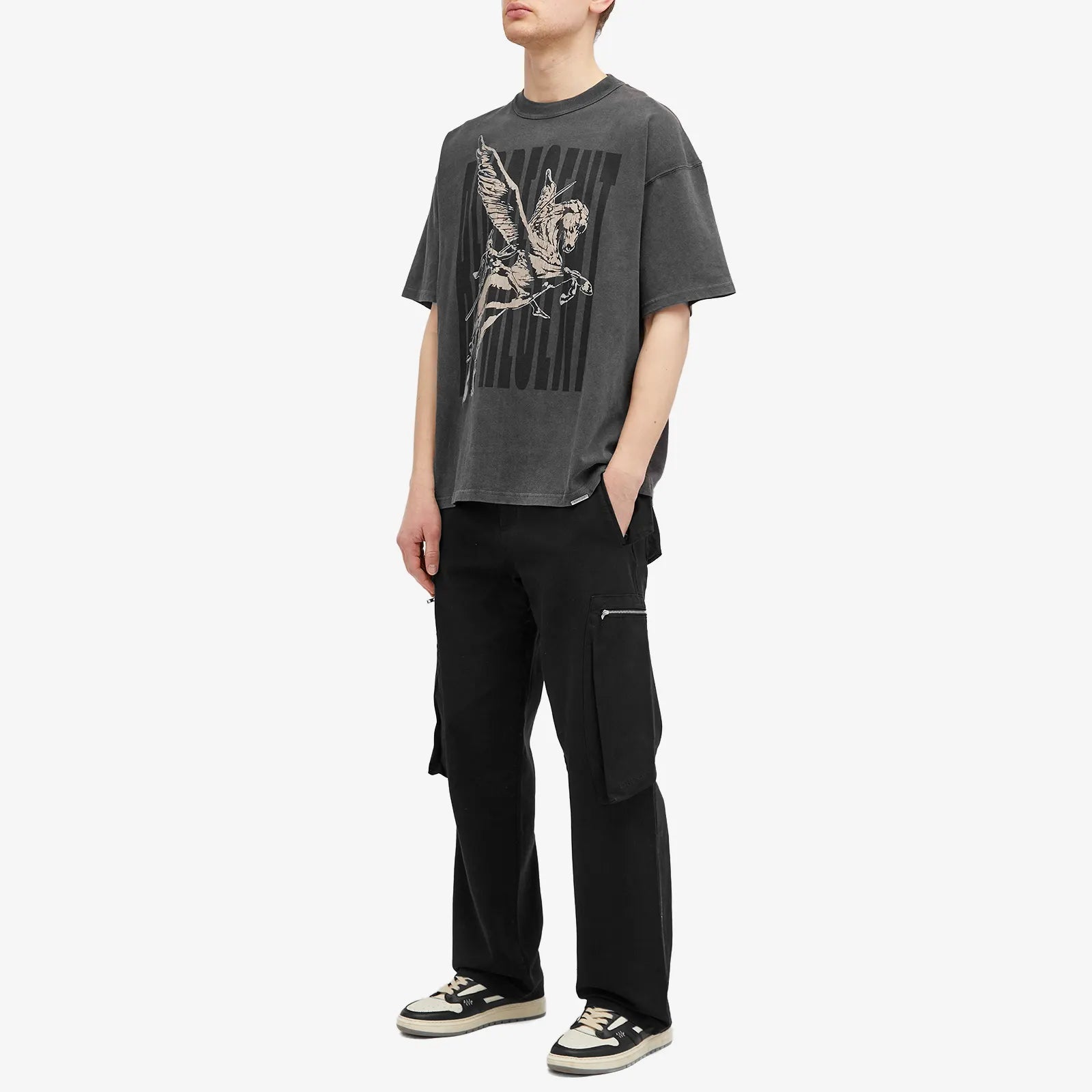 REPRESENT "SPIRITS MASCOT" OVERSIZED TEE AGED BLACK