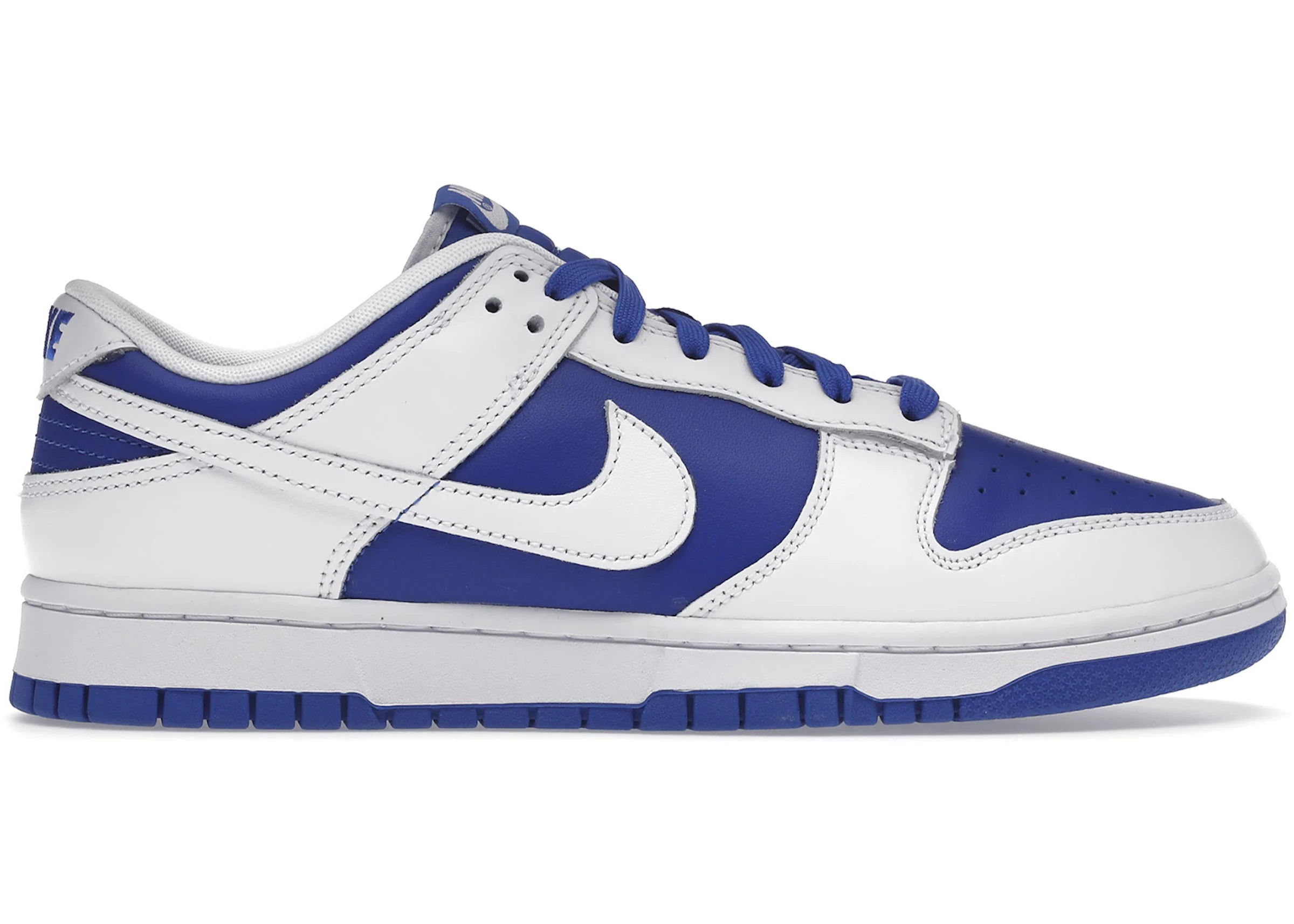 NIKE DUNK LOW RETRO RACER BLUE/WHITE-WHITE SIZE 10.5