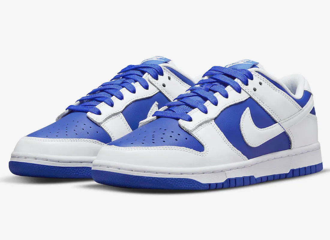 NIKE DUNK LOW RETRO RACER BLUE/WHITE-WHITE SIZE 10.5