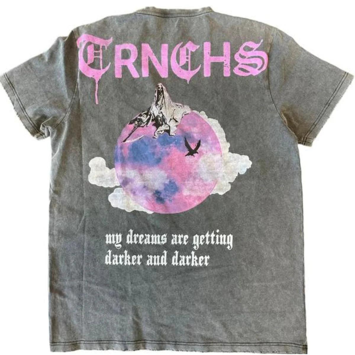 TRNCHS "DARK DREAMS" TEE WASHED BLACK