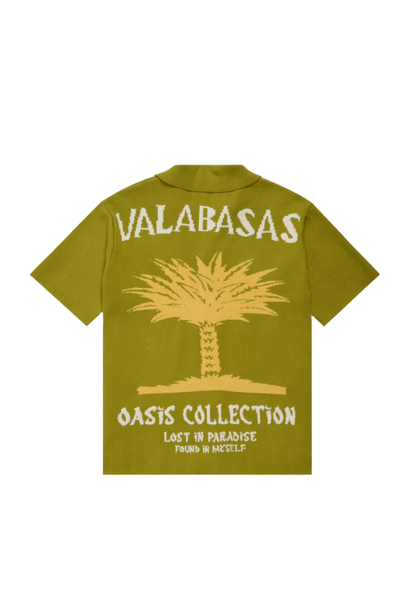 VALABASAS "LOS PALMAS" WOVEN BUTTON UP GREEN