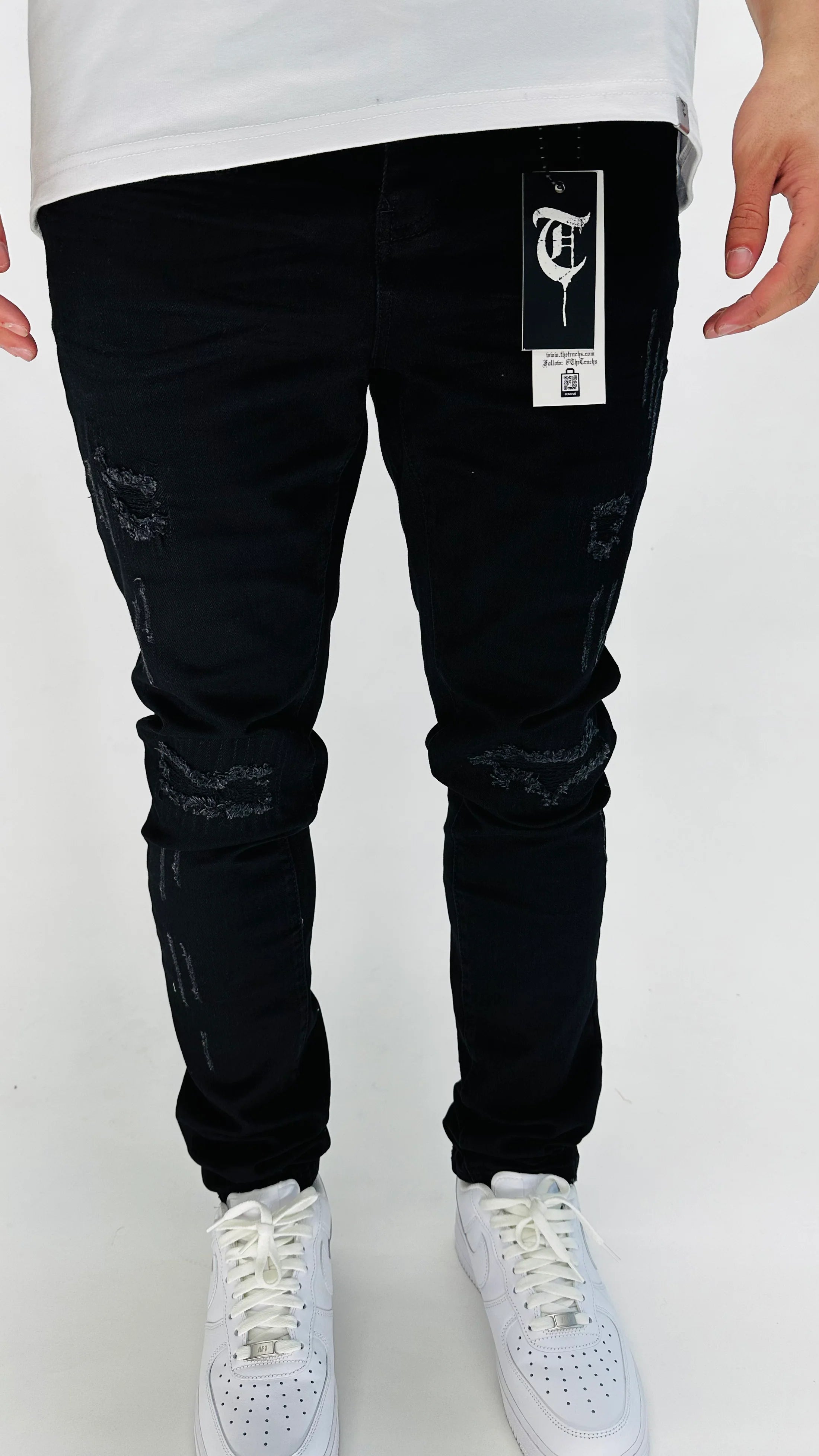 TRNCHS "VIRTUOUS" SKINNY BLACK