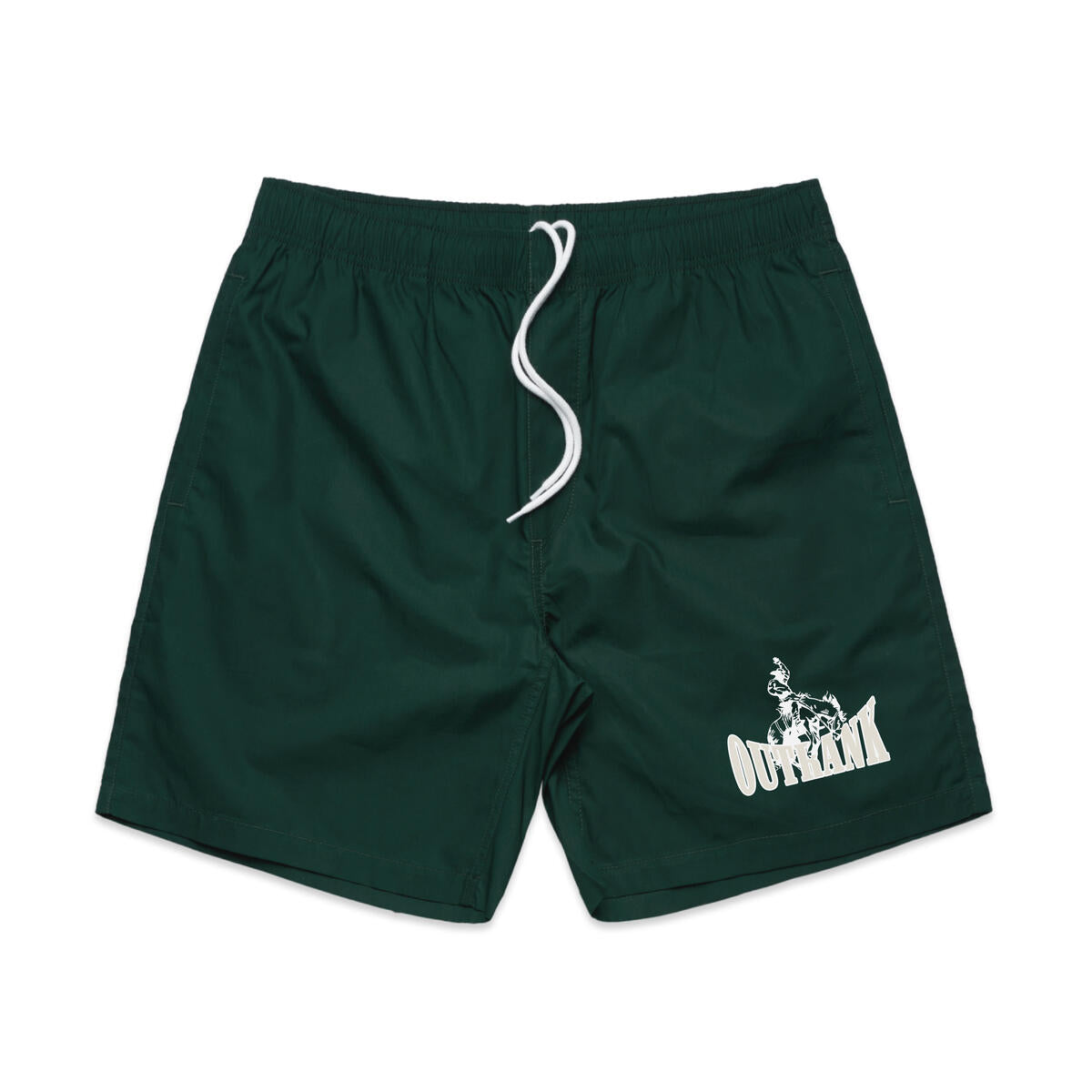 OUTRANK "ENERGY UNMATCHED EMBROIDERED" SHORTS PINE GREEN