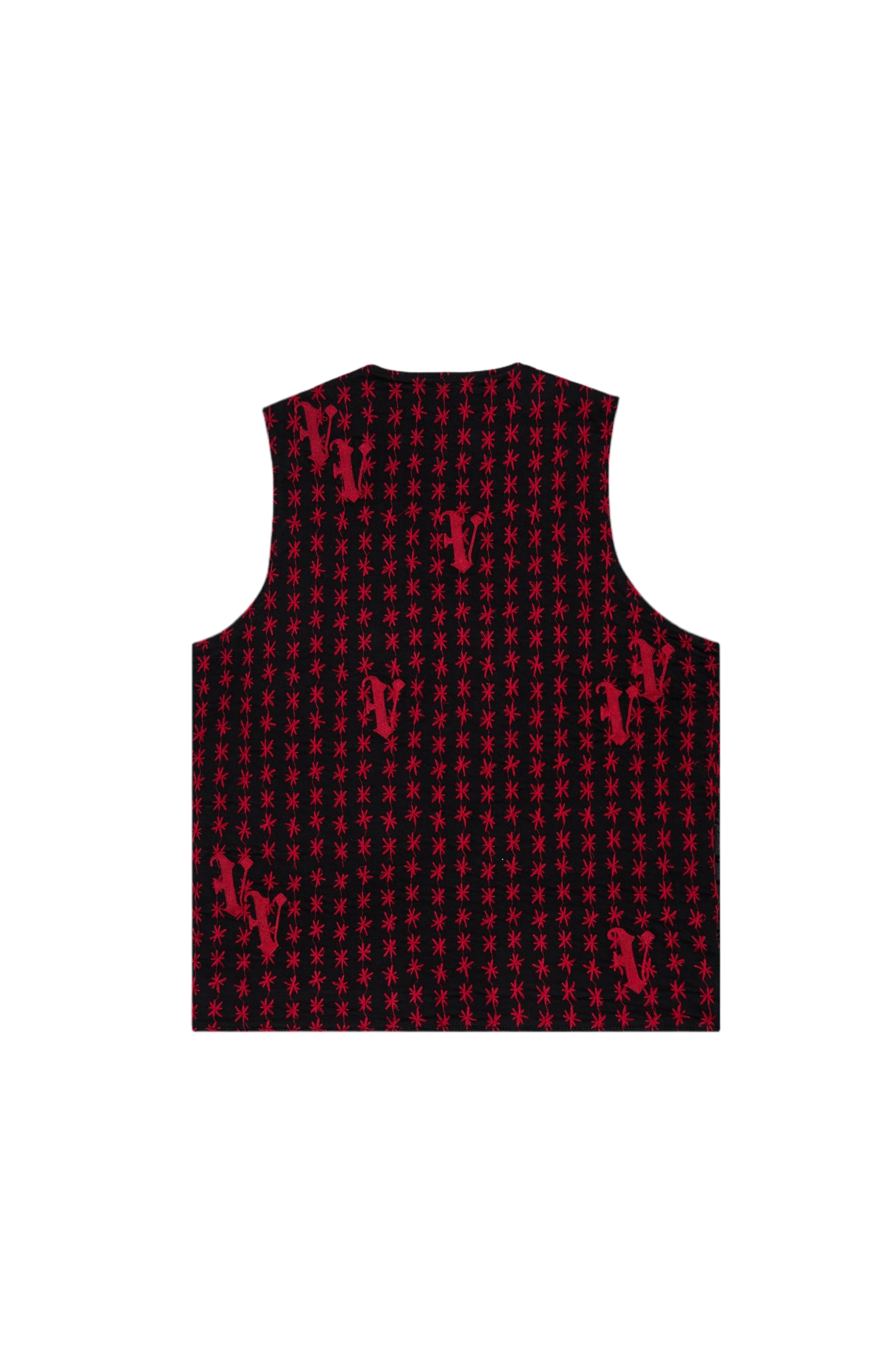 VALABASAS "STARLET" VEST BLACK/RED