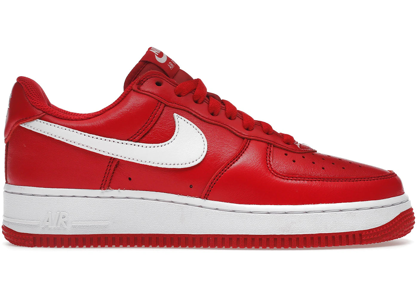 AIR FORCE 1 LOW RETRO QS UNIVERSITY RED/WHITE SIZE 10.5