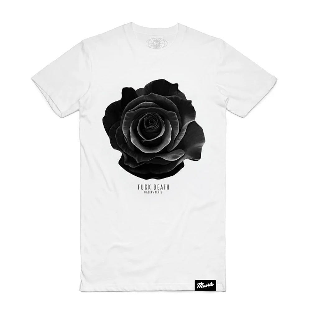 HASTA MUERTE "F DEATH ROSE" TEE WHITE