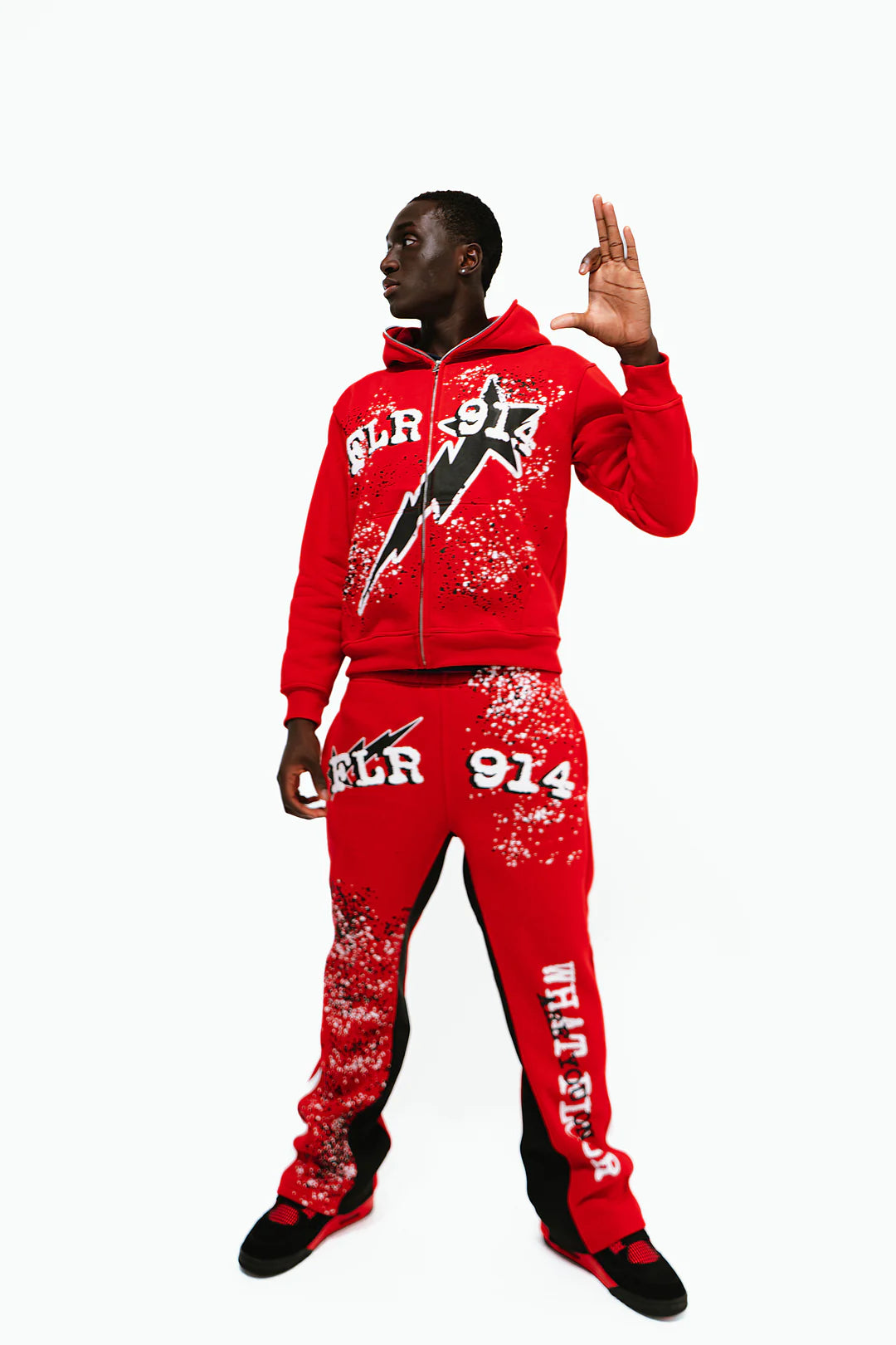 FLOOR914 "ALL STAR SET" SWEATER RED