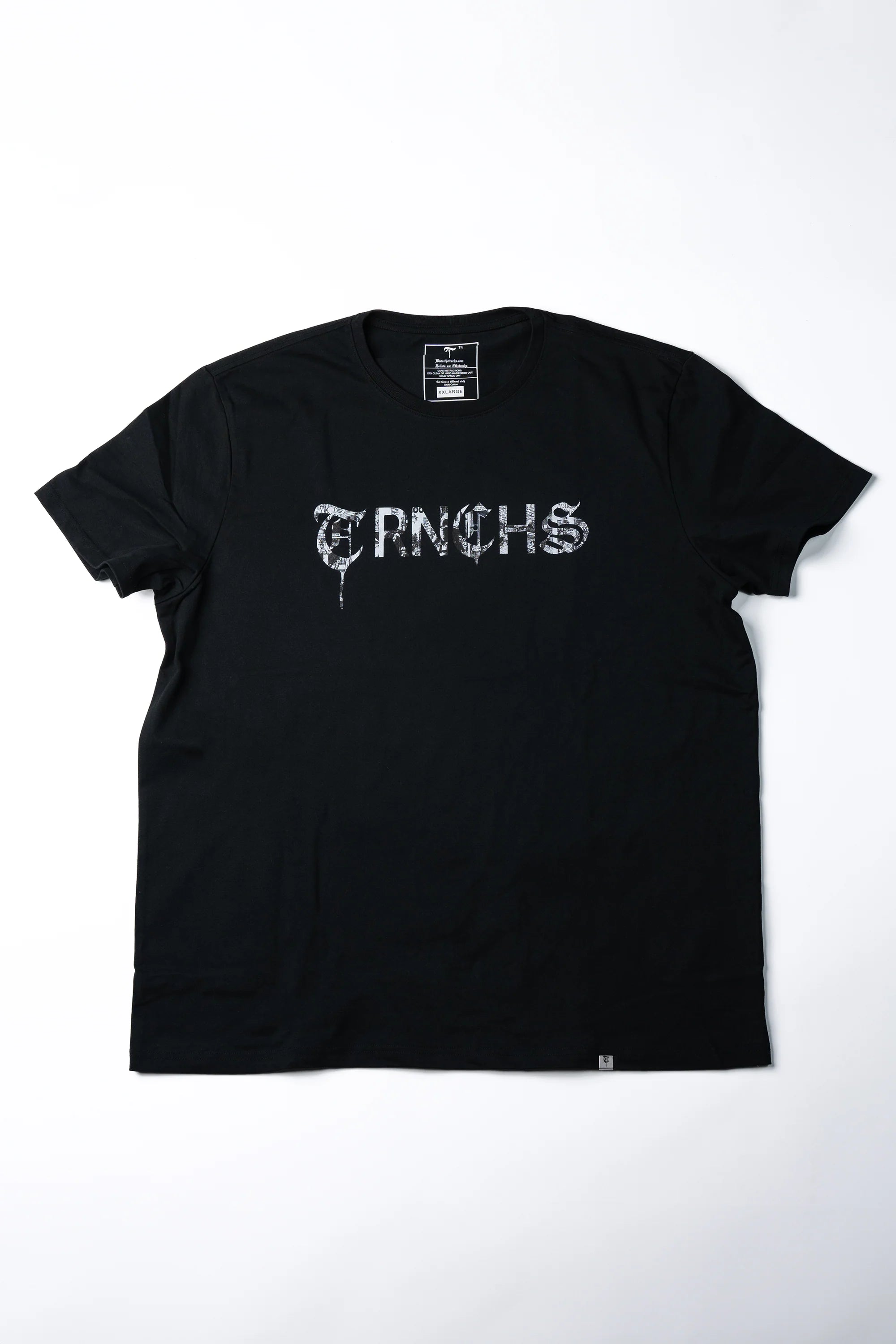 TRNCHS "GAZA" TEE BLACK/WHITE